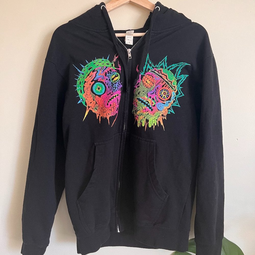 Black Rick and Morty Oversized S Hoody